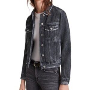 All Saints Hay Denim Jacket - Black - Small